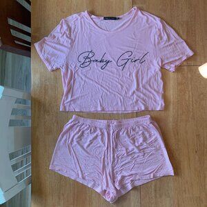 Pink Baby Girl Pajama Set